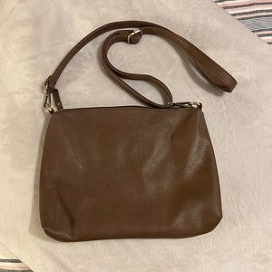 Brown cross body bag